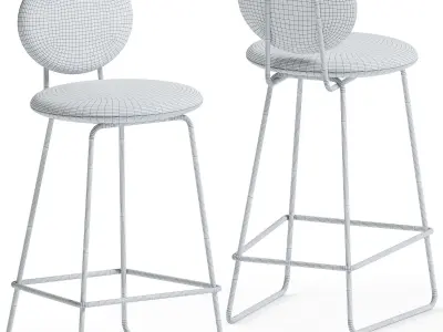 Gemma Bar Chair by Baxter 3D model
