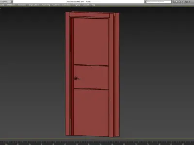 Gray Oak Belldinni Modern Interior Door 3d model Low-poly 3D model