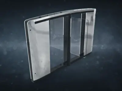 Speedlane Turnstile Low-poly 3D model