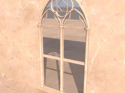 Medieval Window Low-poly 3D model buy