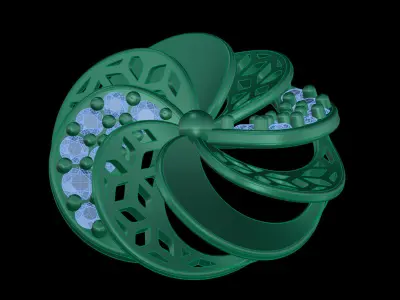 light weight Earring-10 3D print model