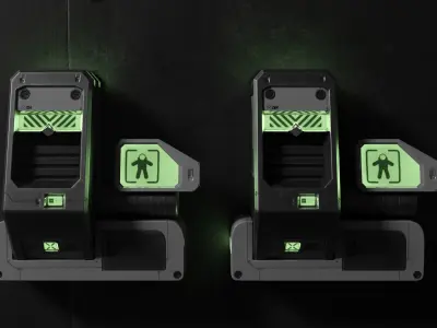 Sci Fi Scanner Display v3 Low-poly 3D model