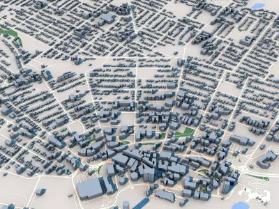 Nanaimo City Canada 3D model