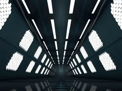 Sci Fi Tunnel 3D model