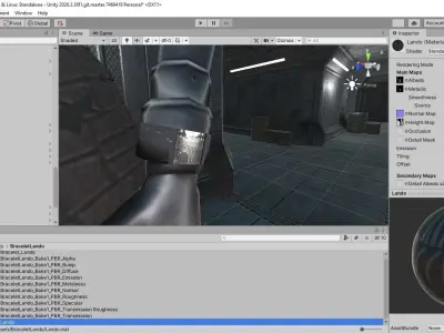 Low Poly Sci-Fi Bracelet Lando Low-poly 3D model