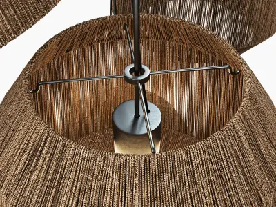 Lamp barrel rope n10 3D model