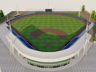 Neptunus Familiestadion - Rotterdam 3D model