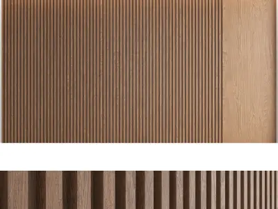 Wood panels set1 3D model