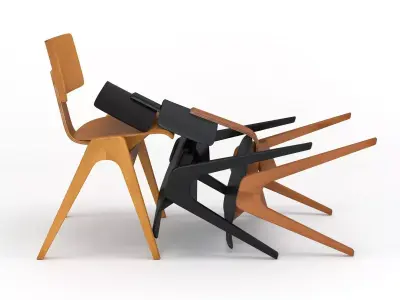 Hille Stak Chair 3D model