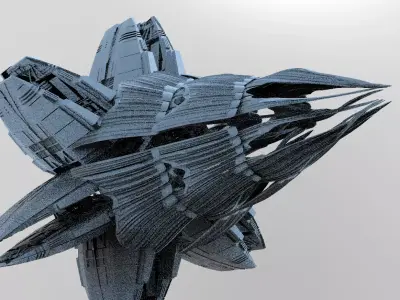 Star Ship pulse generator 3 3D model