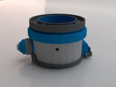 Sci-Fi Dropper 02 Low-poly 3D model