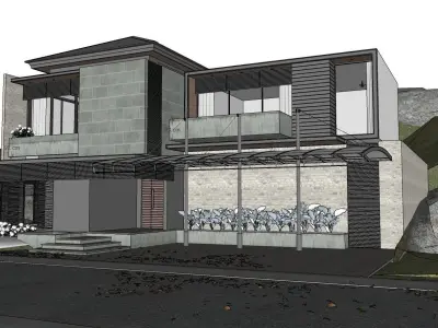 Casa Villa - 22 Modern SketchUp 3D Model 3D model