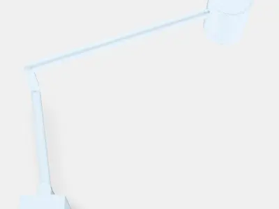 NYMANE Wall lamp with swing arm Low-poly 3D model