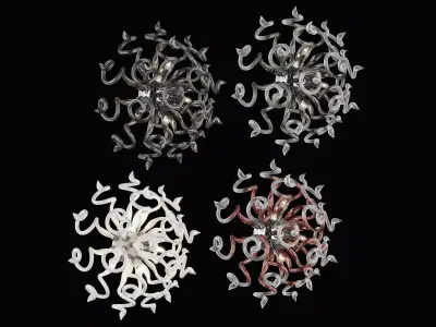 89065y Medusa Lightstar Sconce Chandelier 3D model