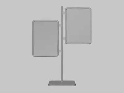 Billboard Stand - Geometry Only No Textures No Materials 3D model