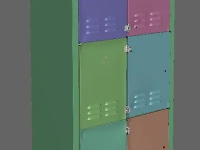 Vintage Locker 3D model