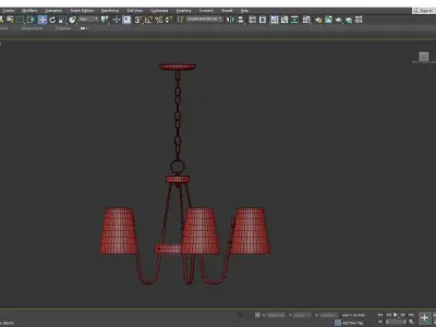 Aston Chandelier Low-poly 3D model