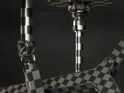 Chandelier Agnes 20 lights GOLD 3D model