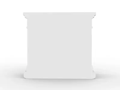 Low-Poly Fireplace 3D Printable 3D print model