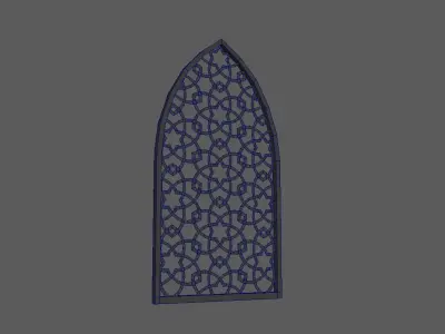 Arabian window - lowpoly Low-poly 3D model