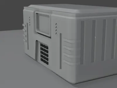 sci-fi box 3D model get