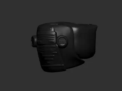 helmet high poly sculpt 3d printable  3D model