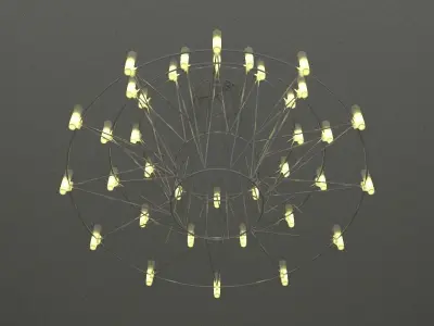 Modern ceiling lamp 3D model buy