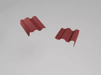 Roof tiles Roman Kit 3D model