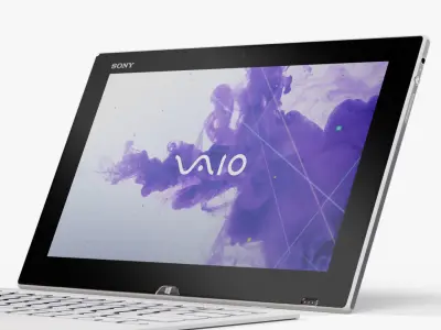 Sony VAIO TAP 11 ultrabook Low-poly 3D model