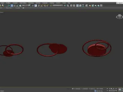 Medea ceiling lamp collection Low-poly 3D model