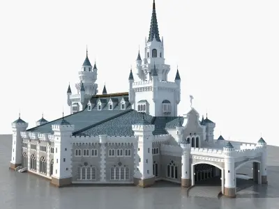 European Castle 3D model