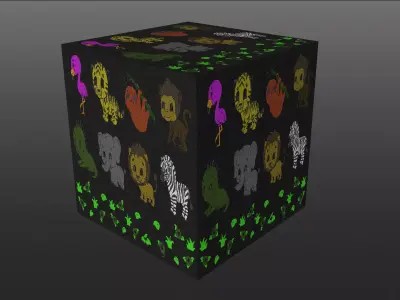 Animals Design Carpet 4k Pbr Texture Texture
