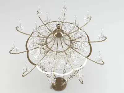 Chandelier 02 3D model