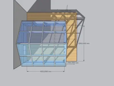 Winter garden 3D model 2