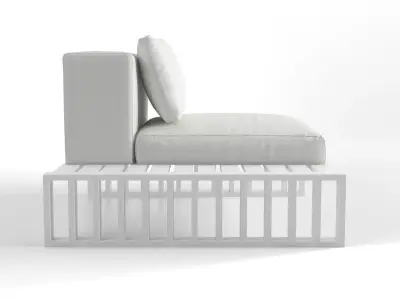 Docks outdoor lounge chair 3D model