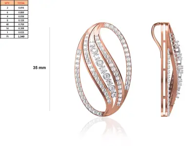 Ladies-Elegant Stone Rings For Womens 110 3D print model