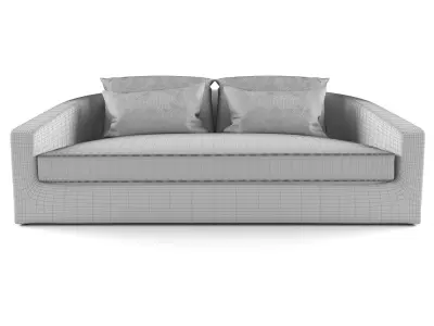 Harbour Outdoor - Barcelona Sofa 2 Seat 3D model