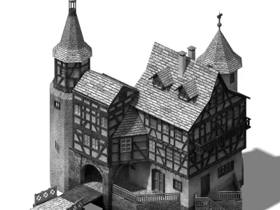 Heterogeneous - Architecture - Building 04 3D model