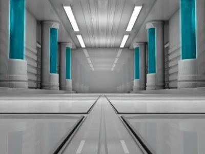 Sci Fi Interior 3D model