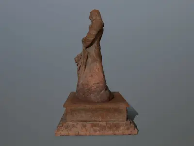 statue Low-poly 3D model