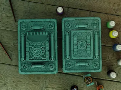 Sci-Fi painting Box 3D print model