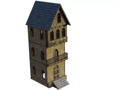 Medieval house  3D model buy