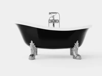 Bath Tub Low-poly 3D model
