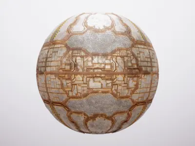 PBR Sci-Fi Spaceship Texture 08 Low-poly 3D model