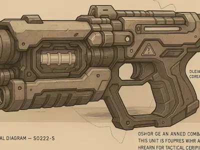Cryohelix gun Low-poly 3D model