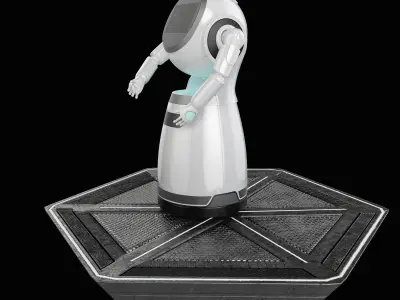 Robot octopus stand 3D model