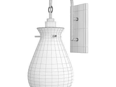 HUTTONSPARK SCONCE Low-poly 3D model