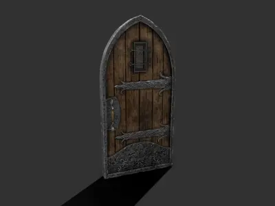 Medieval Door 3D model