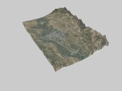 DUSHANBE City Low-poly 3D model