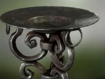 Brazier Low-poly 3D model